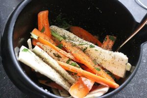 Pastinaak en wortel uit de oven