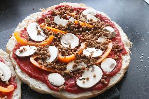 Snelle pizza van Turks brood