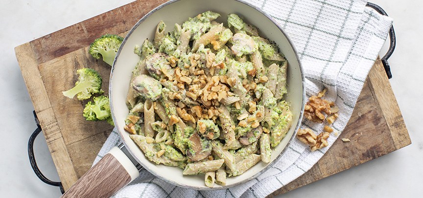 Pasta met broccoli roomsaus
