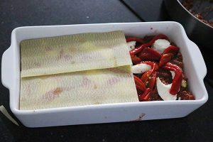 Lasagne met paprika