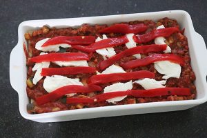 Lasagne met paprika