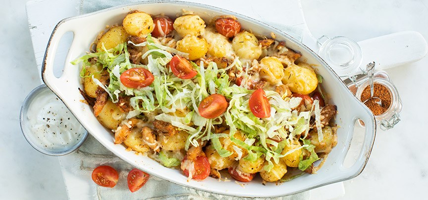 Gyros ovenschotel met aardappel