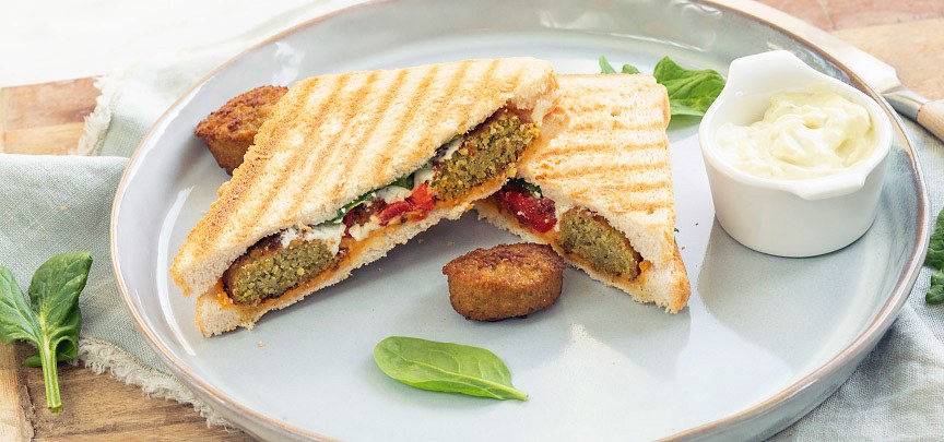Tosti met falafel