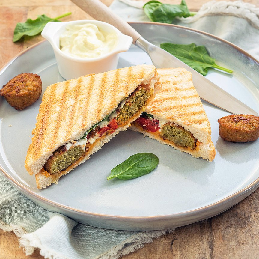 Tosti met falafel