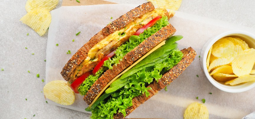 Vegetarische clubsandwich