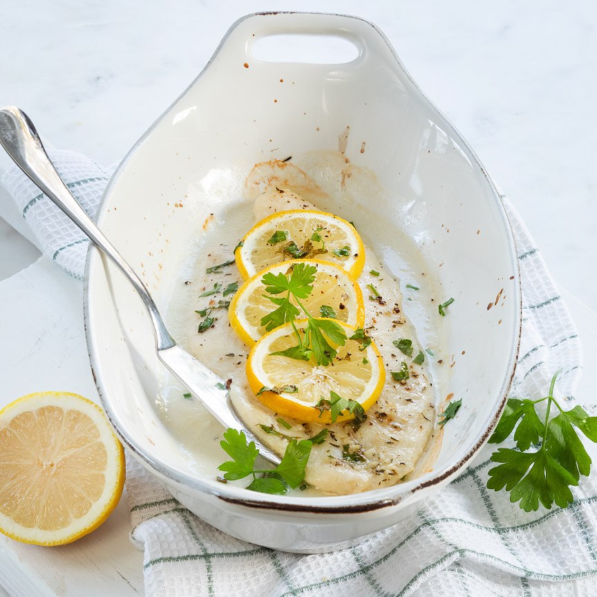   Vis met citroen uit de oven