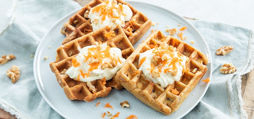 Carrot cake wafels