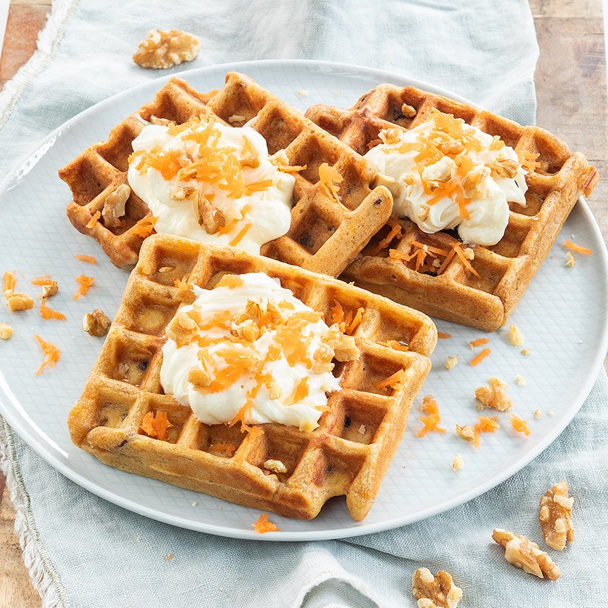   Carrot cake wafels