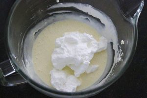 Witte chocolade mousse