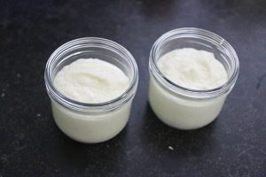 Witte chocolade mousse