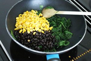 Enchilada's met spinazie
