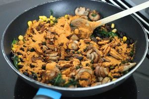 Enchilada's met spinazie