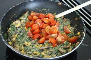 Enchilada's met spinazie