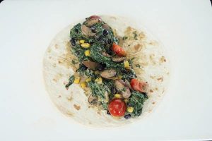 Enchilada's met spinazie