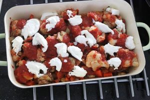 Bloemkool pizza schotel