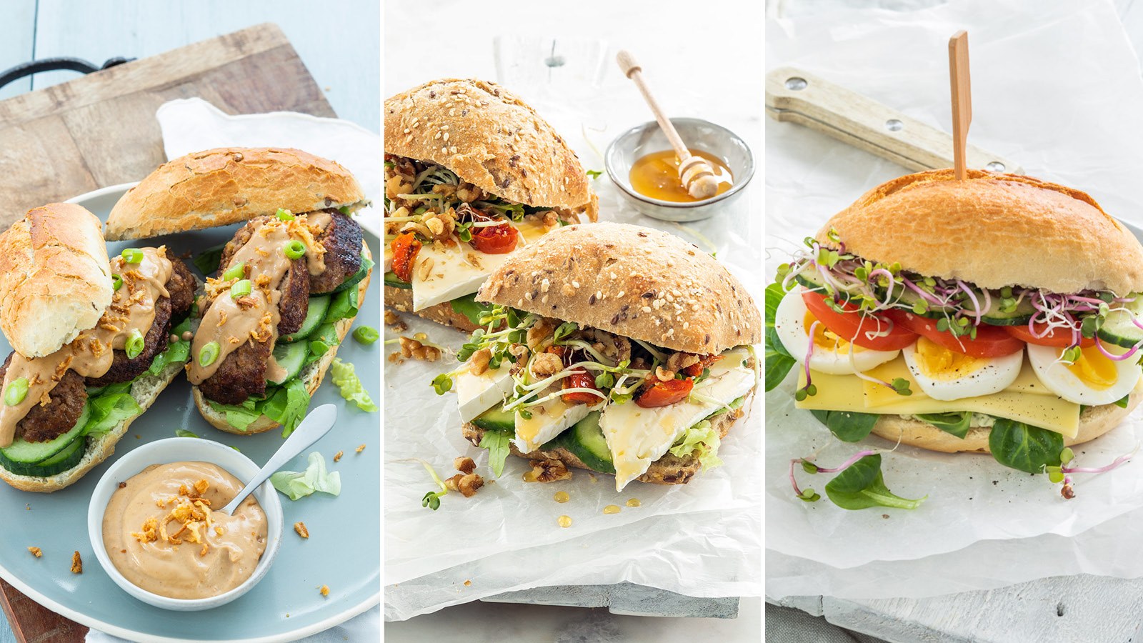 10 x belegde broodjes voor de lunch