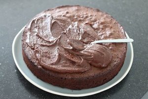 Chocoladetaart stap 6