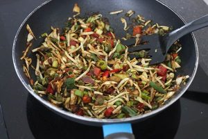 Javaanse omelet wrap