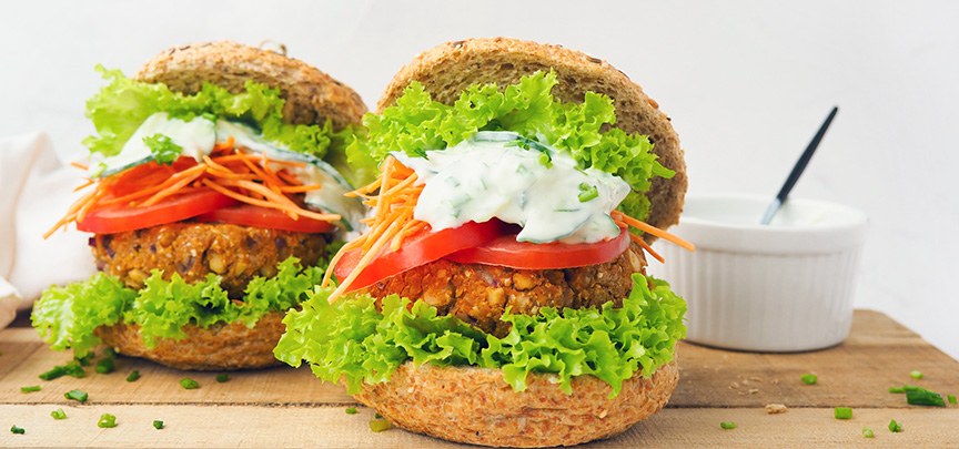 Vegetarische barbecue burgers