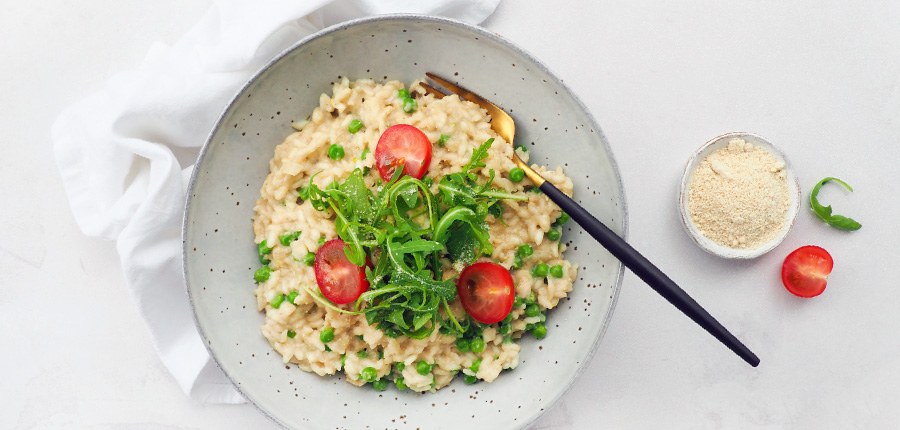 Romige vegan risotto