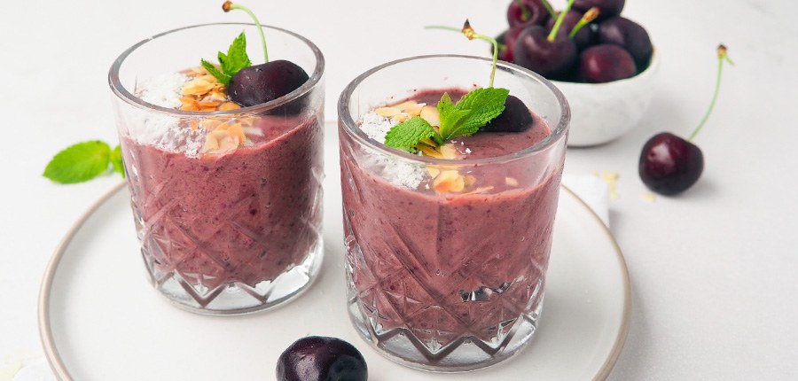 Smoothie met kersen