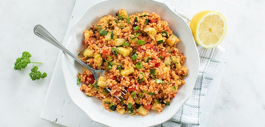 Turkse bulgursalade (kisir)