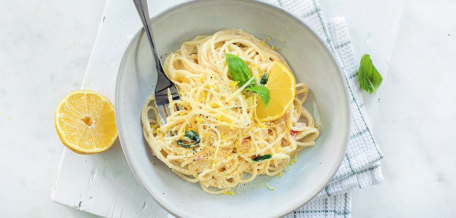 Romige citroen pasta