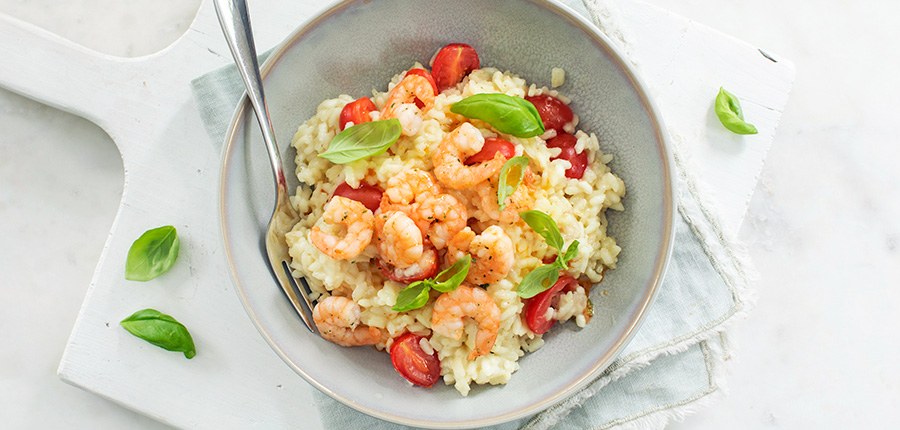 Risotto met garnalen