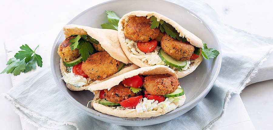 Pita broodje falafel