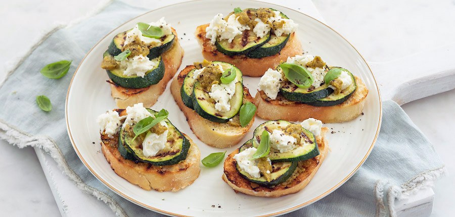 Bruschetta’s met courgette