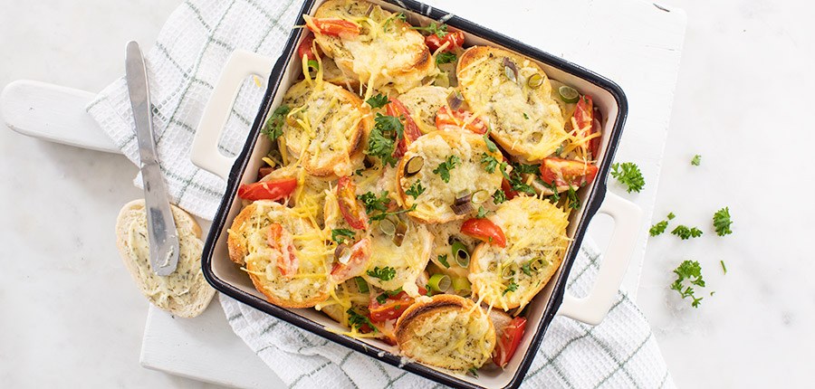 Stokbroodje kruidenboter nachos