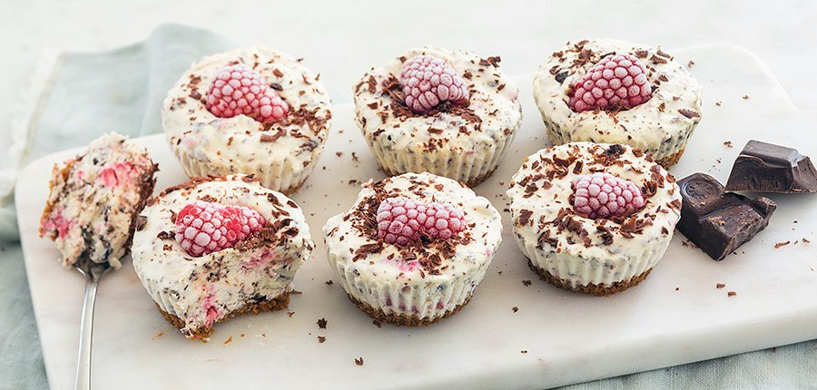 Mini ijstaartjes stracciatella