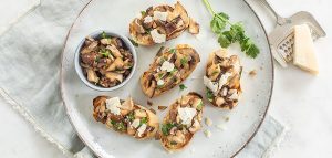 Bruschetta paddenstoelen