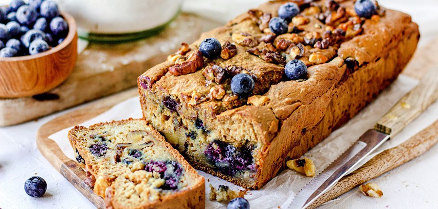 Vegan cake met bessen