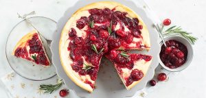 Cranberry cheesecake