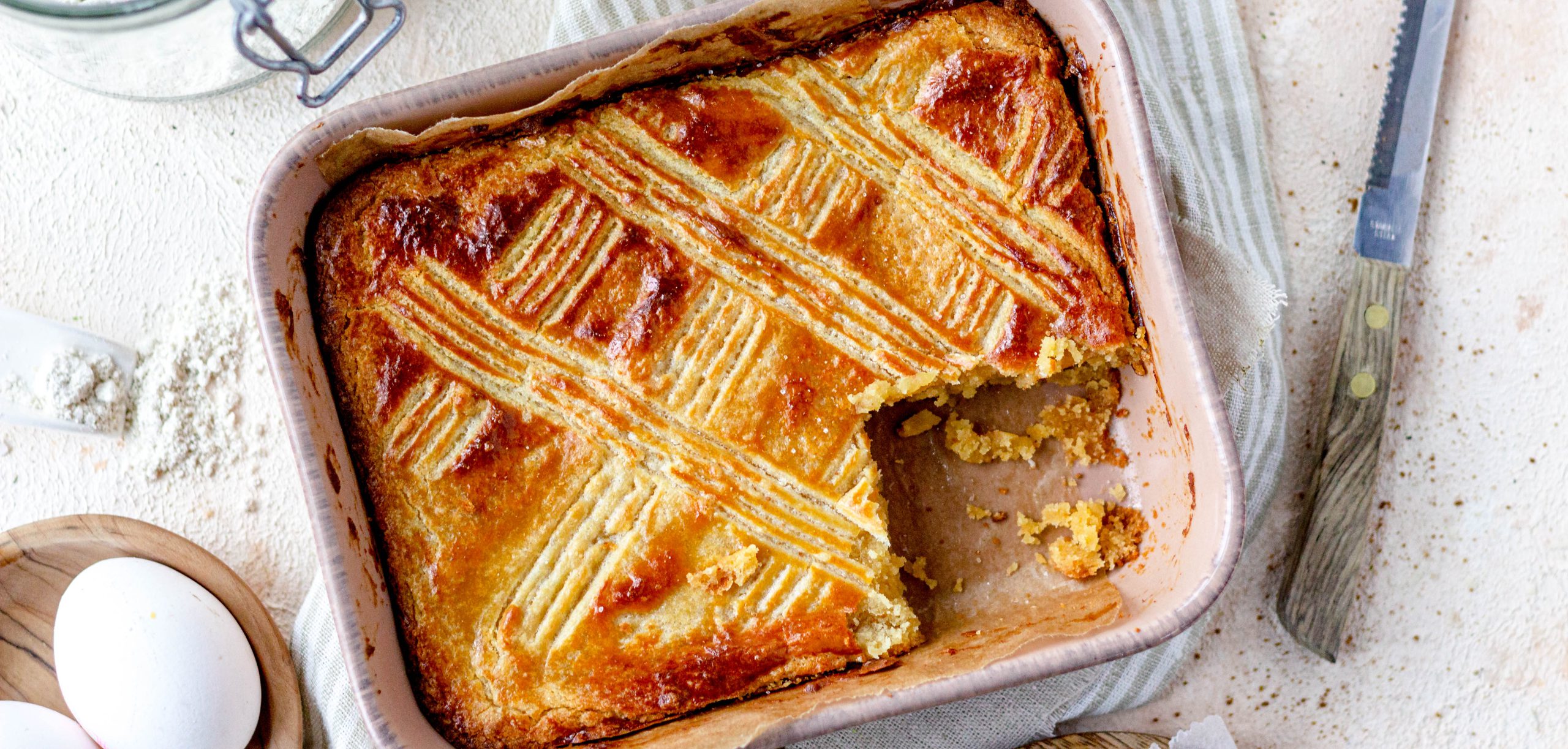 Glutenvrije en lactosevrije boterkoek