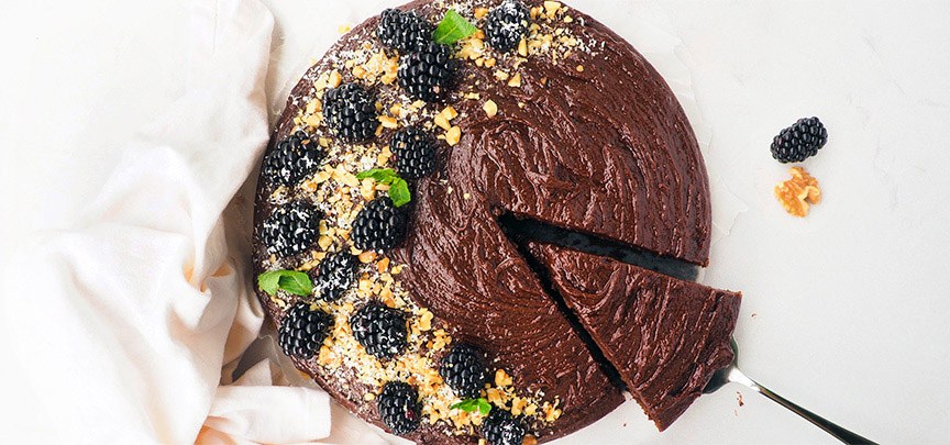 Vegan chocoladetaart