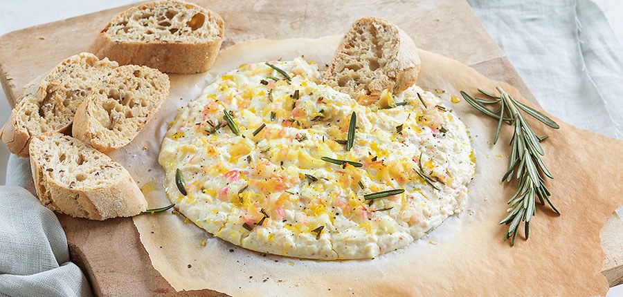 Gebakken ricotta dip uit de oven