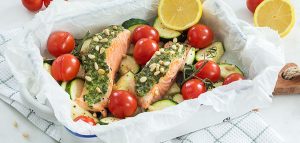 zalm pesto oven