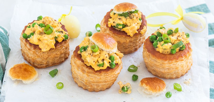 Pasteitjes met roerei