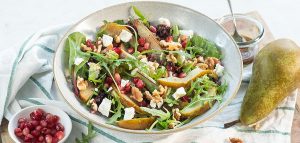 Salade met peer en walnoot