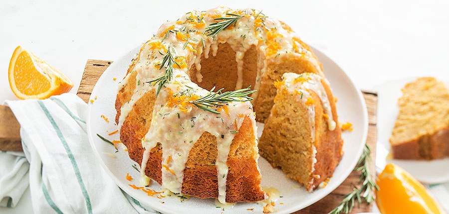 Sinaasappelcake met gember