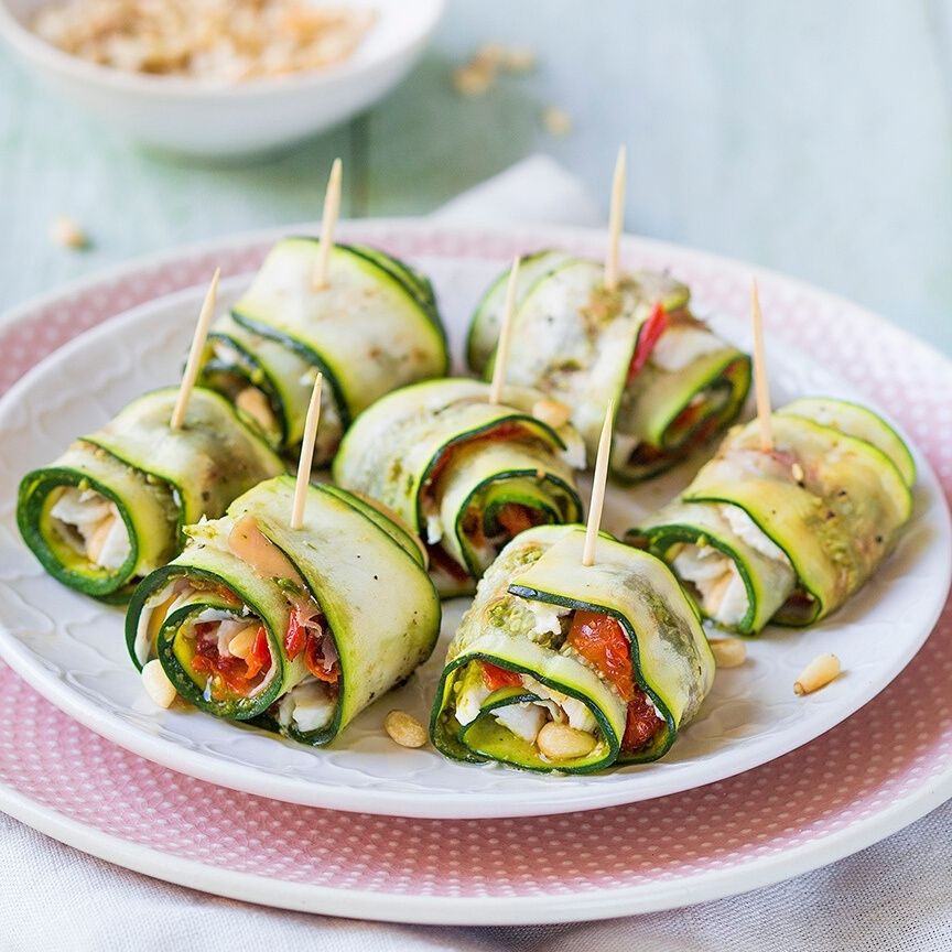 Courgette rolletjes
