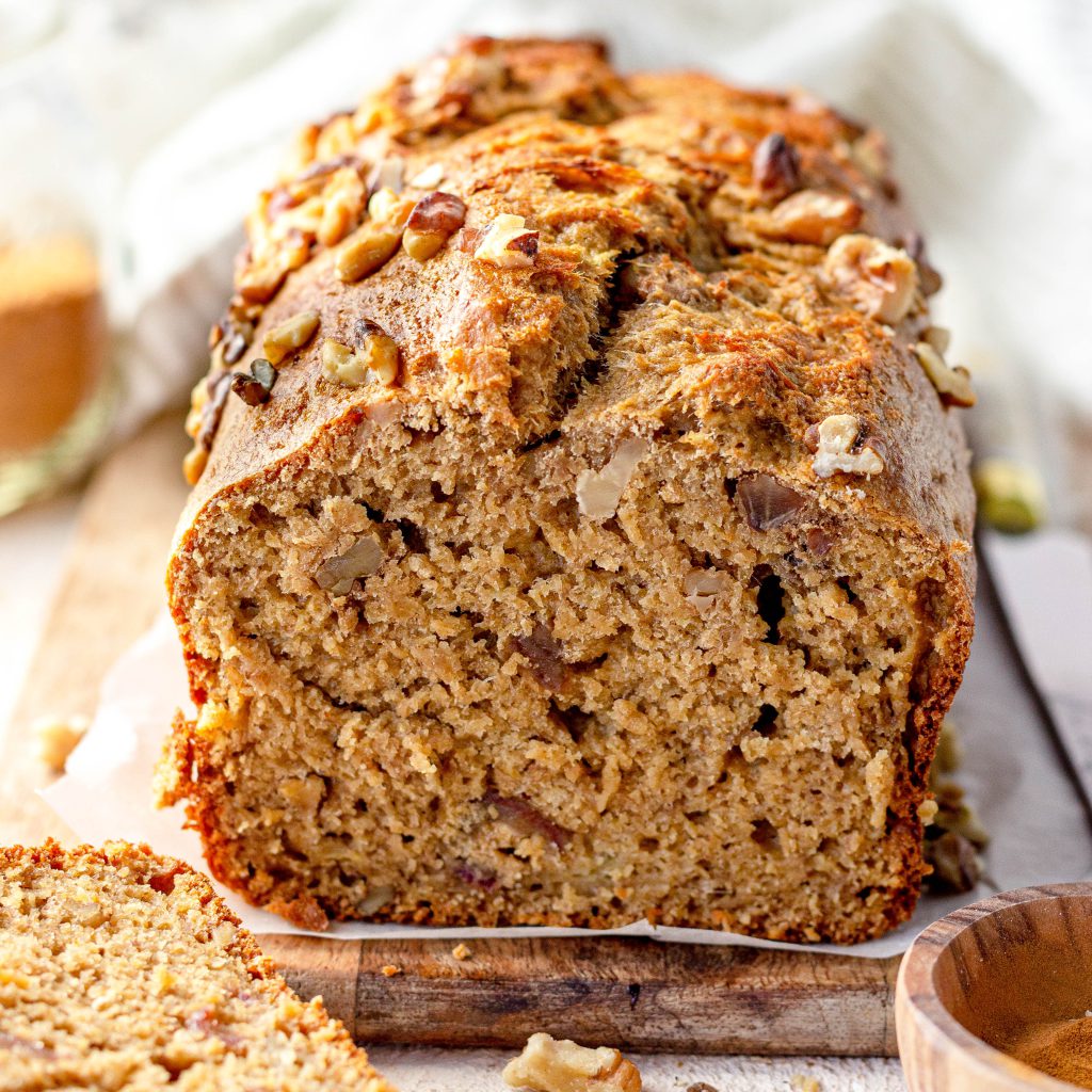 Lactosevrij bananenbrood met walnoten