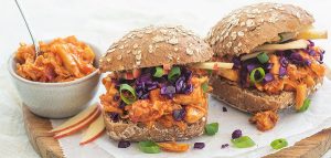 Broodje pulled jackfruit bbq