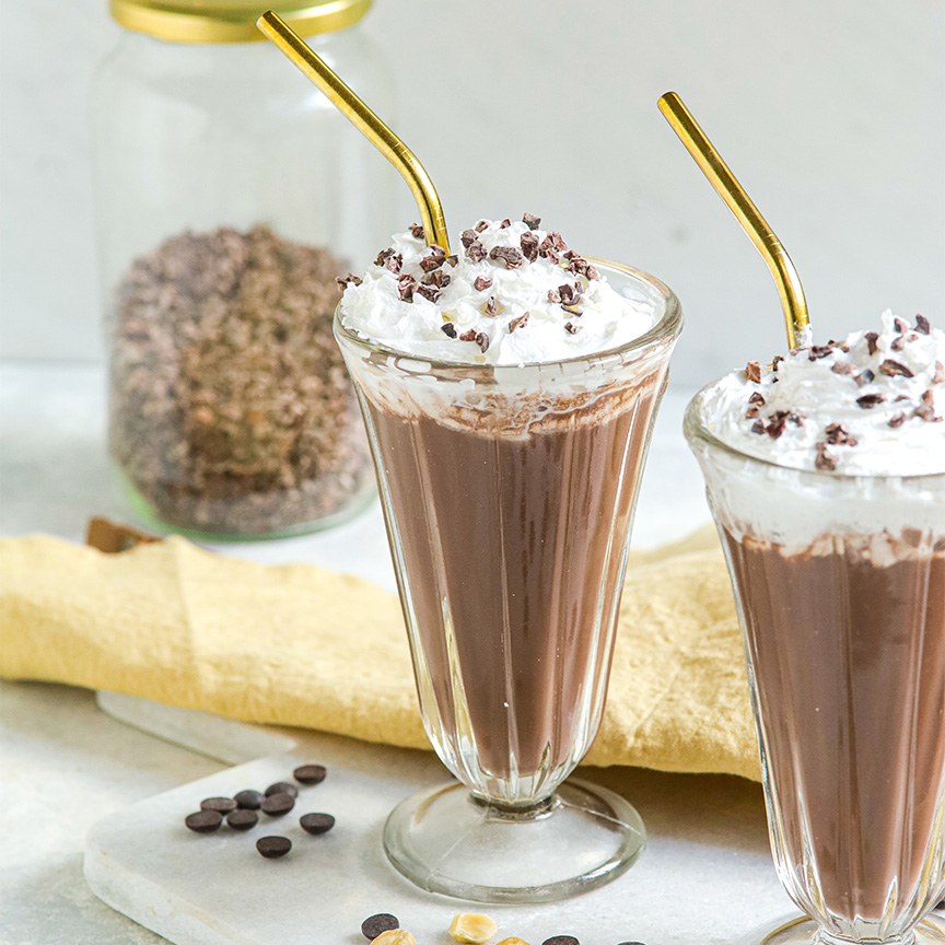 vegan chocolade milkshake