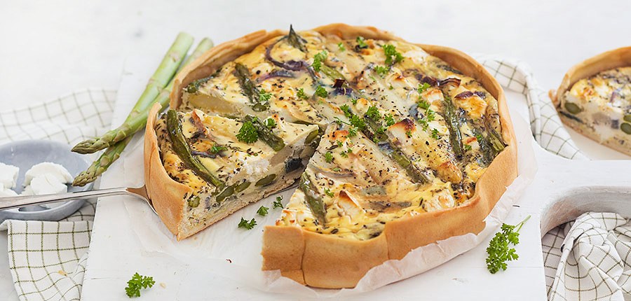 Quiche met asperges