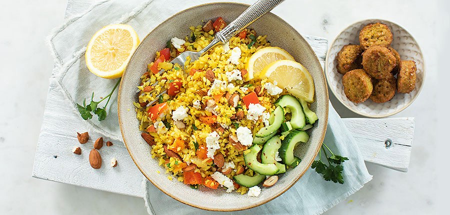 Bloemkoolcouscous met feta