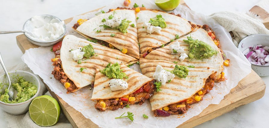Quesadillas met gehakt