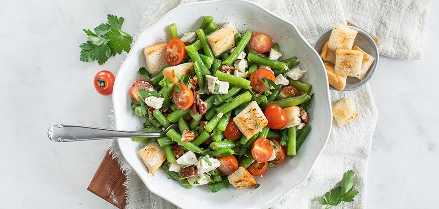 Sperziebonen salade met feta